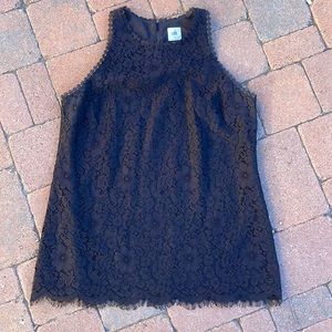 CAbi Black Lace Tank Medium